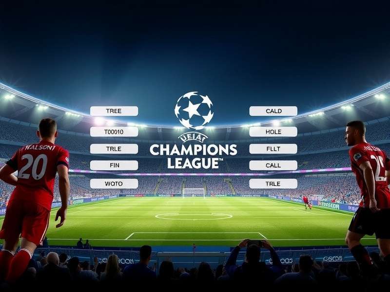 Dramatic moment during a UEFA Champions League knockout match