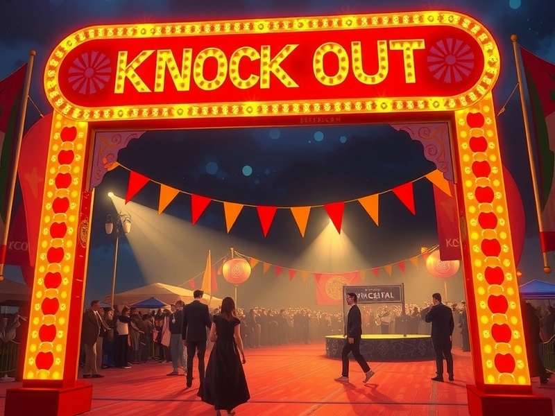 Electric atmosphere at the main stage of Knock Out Festival 2023 with a massive crowd and light show