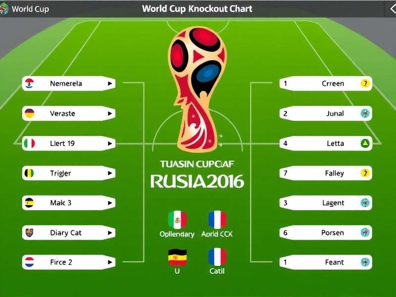 2026 FIFA World Cup Knockout Stage Fixtures Chart with predicted matchups and dates
