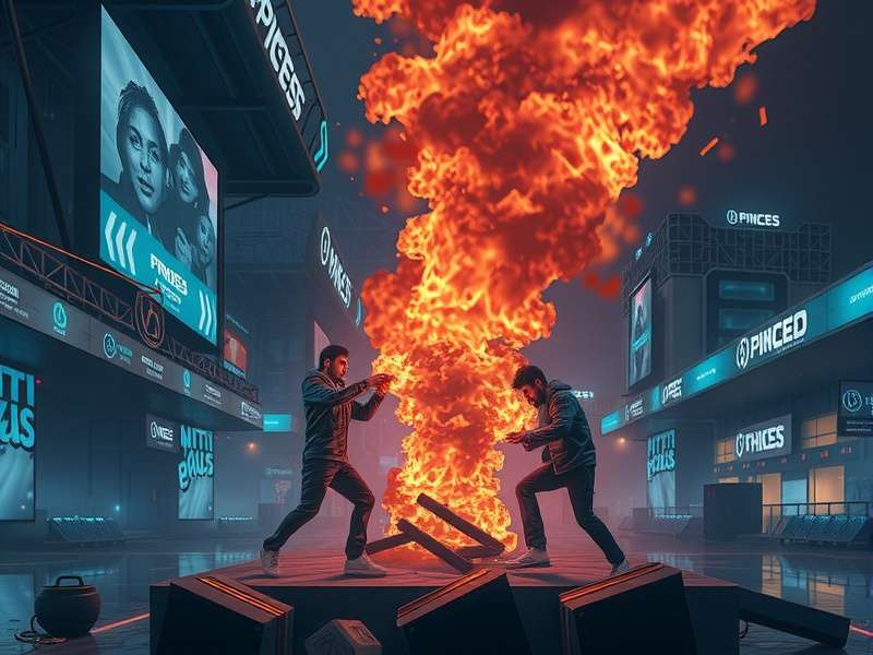 A dramatic moment in a knockout football match with players celebrating