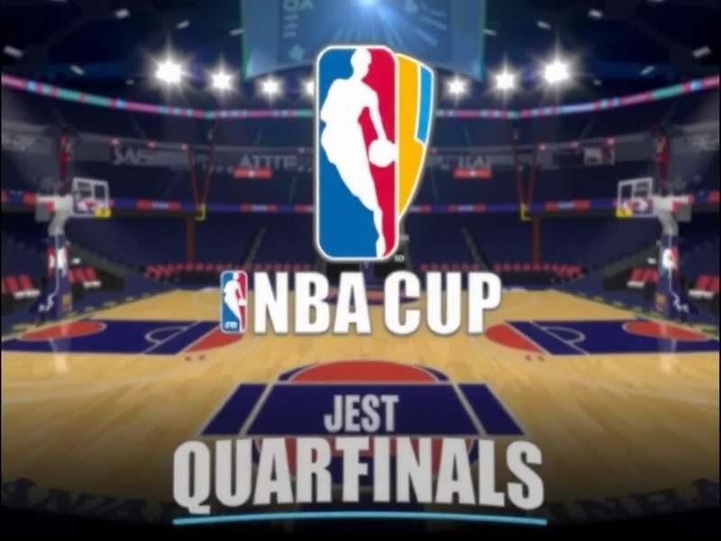 NBA players competing in intense quarterfinal action