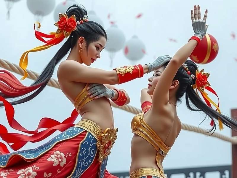 Official poster for Knockout Lady Chinese drama showing the lead actress in action pose