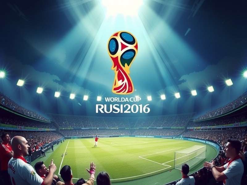 Data visualization overlay on the FIFA World Cup trophy, showing prediction metrics