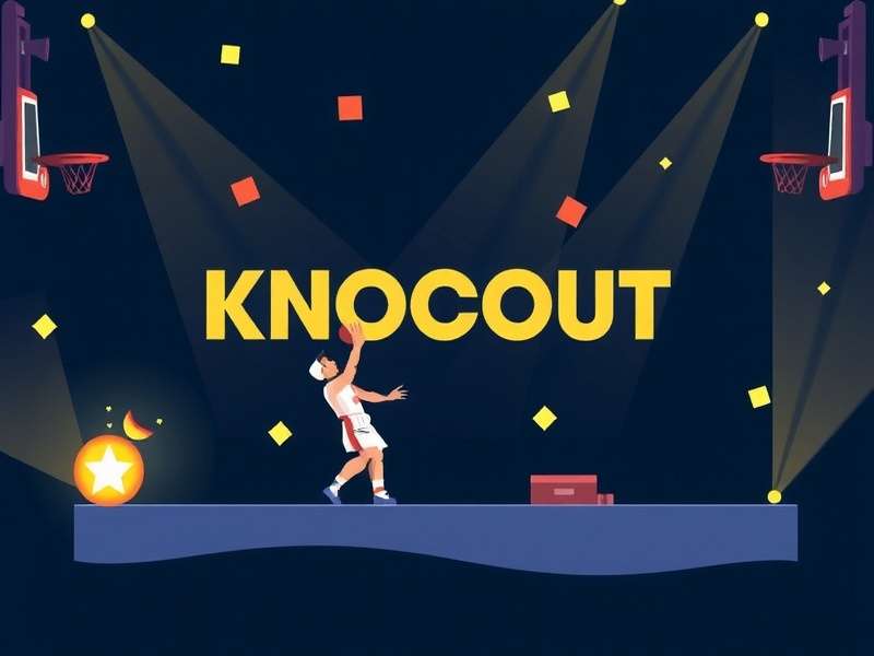 Visual representation of a knockout tournament bracket