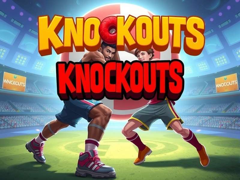 Cricket stadium with dramatic lighting during a night match, symbolizing the pressure of knockout games