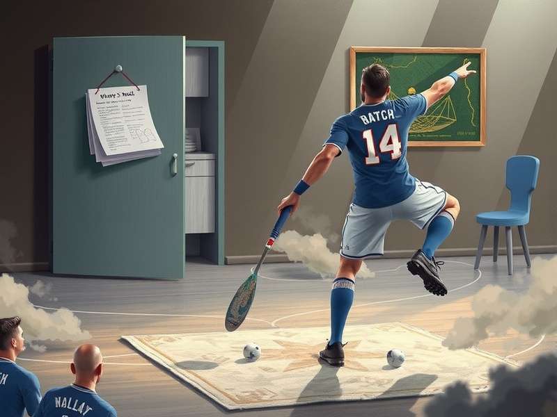 Electric atmosphere in a packed football stadium during a night match