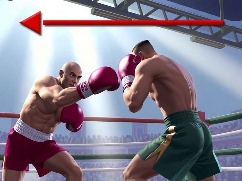 Boxer celebrating a knockout victory in the ring