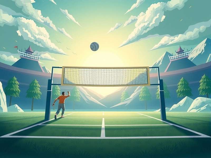 A competitive gaming setup with knockout tournament visuals