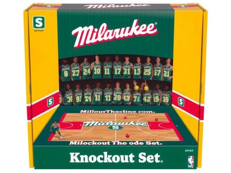 Detailed tactical diagram of the Milwaukee Knockout Set formation showing player positions and movement arrows