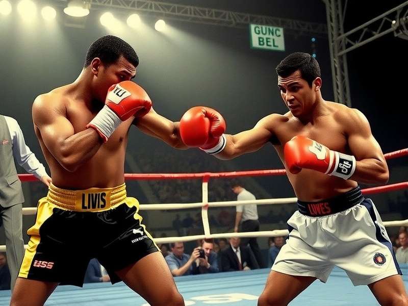 Muhammad Ali stands over a knocked out Sonny Liston in their 1965 heavyweight fight