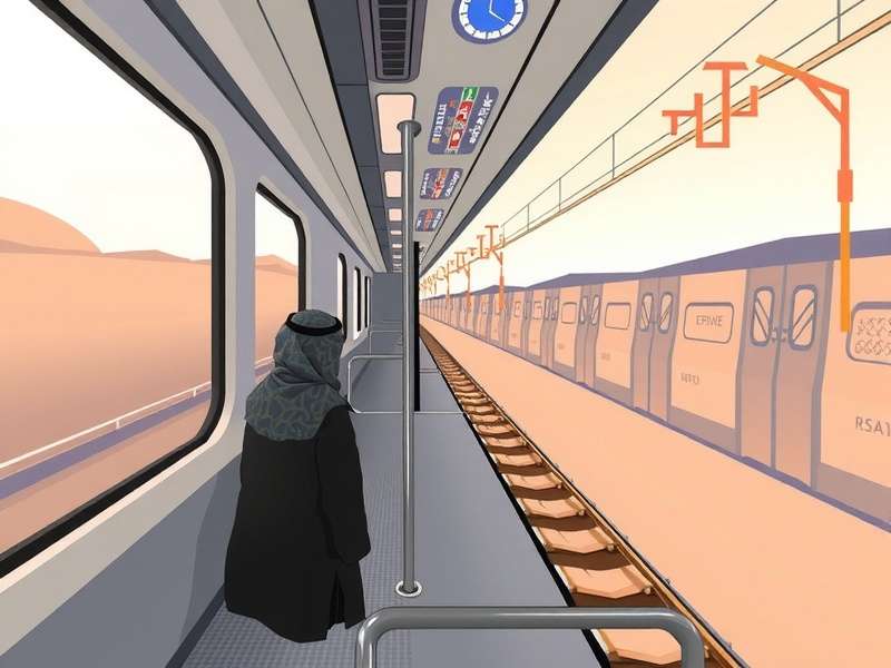 Train journey from Jeddah to Makkah with scenic views