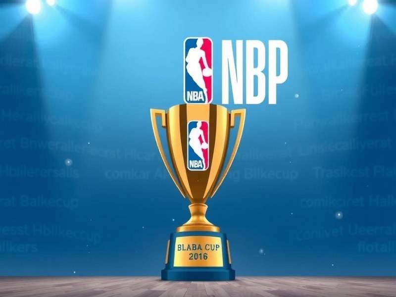 NBA Cup trophy held by winning team