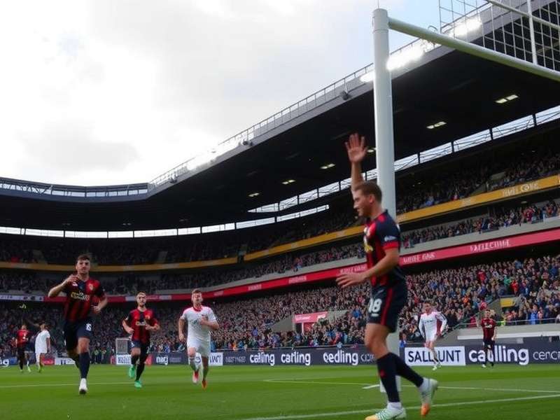 Carling Black Label Fixture – Knockout football match under floodlights