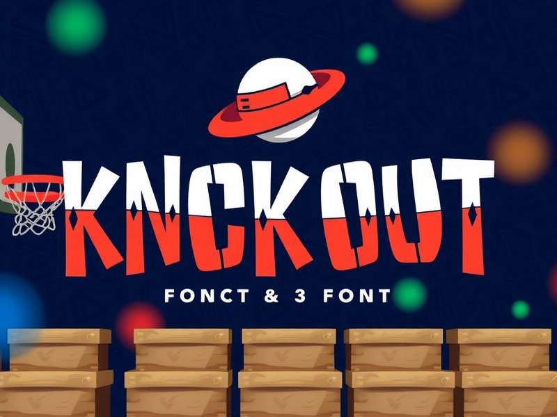 Knockout Font bold display — typography showcase with Indian design context