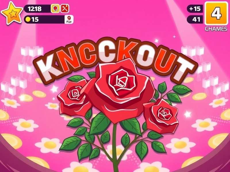 Knockout Roses – A symbolic visual of a rose formed by boxing gloves and lightning bolts representing knockout power in combat sports