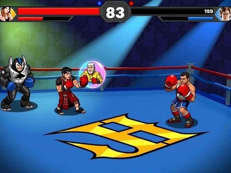 Knockout Rx arena mode gameplay with fighter in focus