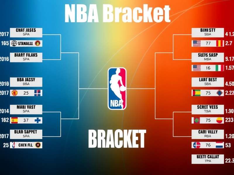 NBA Bracket structure showing playoff seeding and knockout rounds