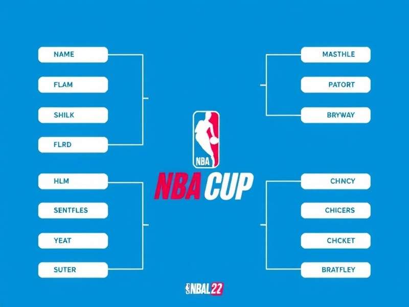 NBA Cup Bracket knockout stage overview with team matchups and bracket layout